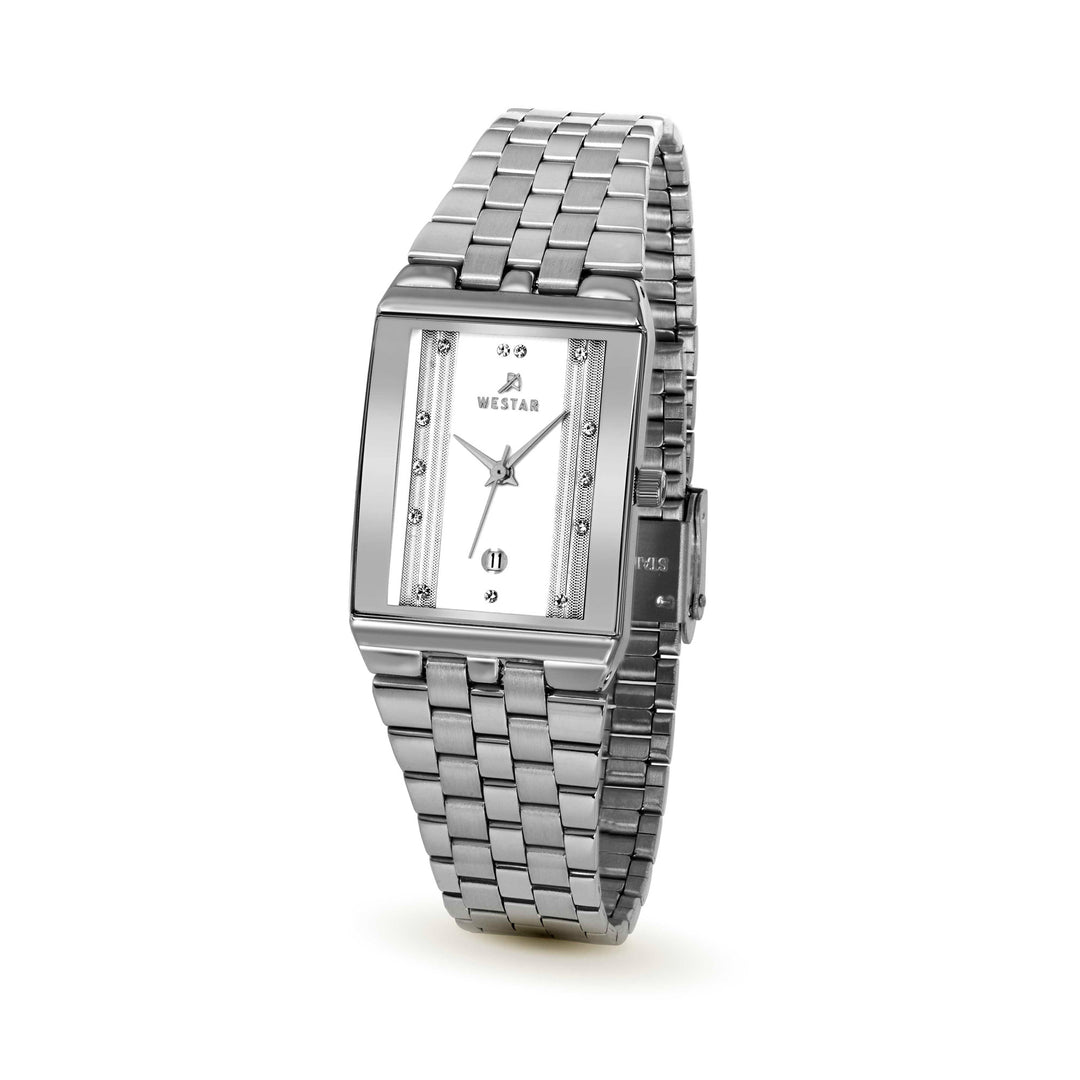 Westar Executive Unisex Watch - White Dial - 9905STN101