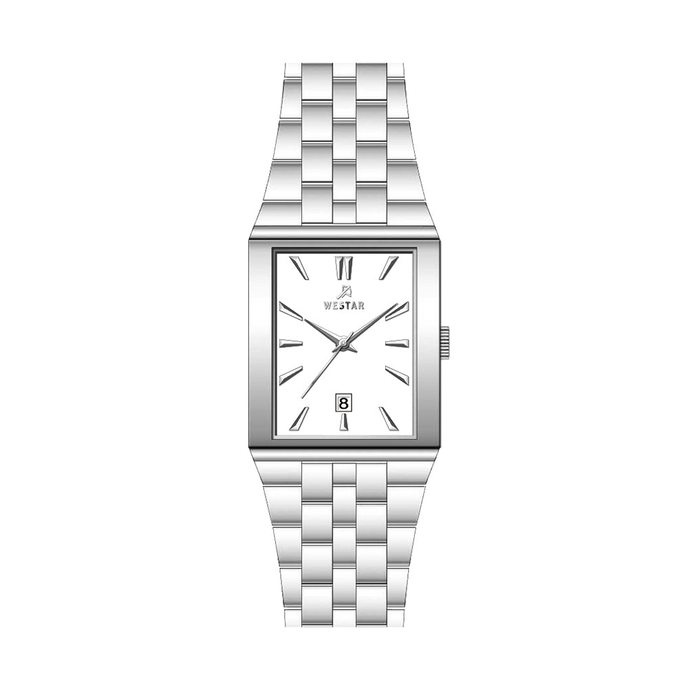 Westar Executive Unisex Watch - White Dial - 9905STN901