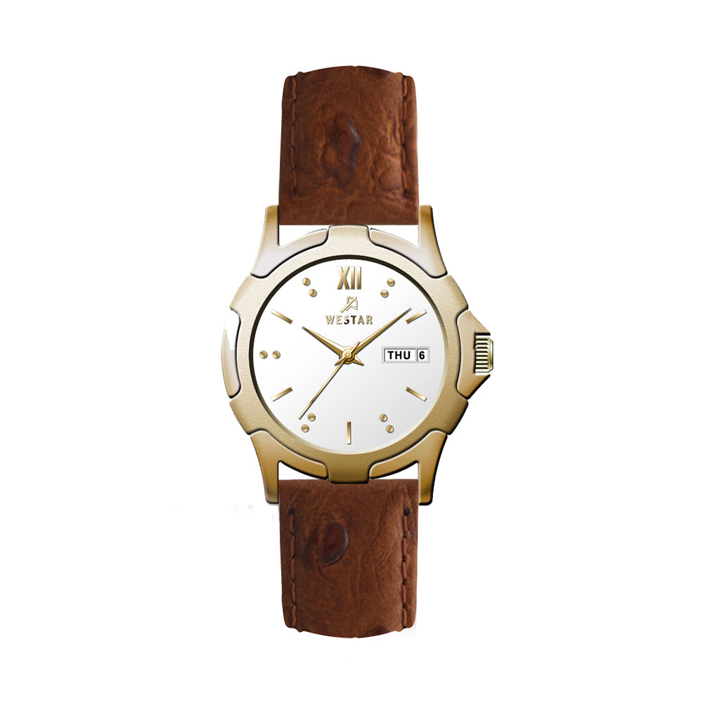 Westar Executive Unisex Watch - White Dial - 9944GPN101