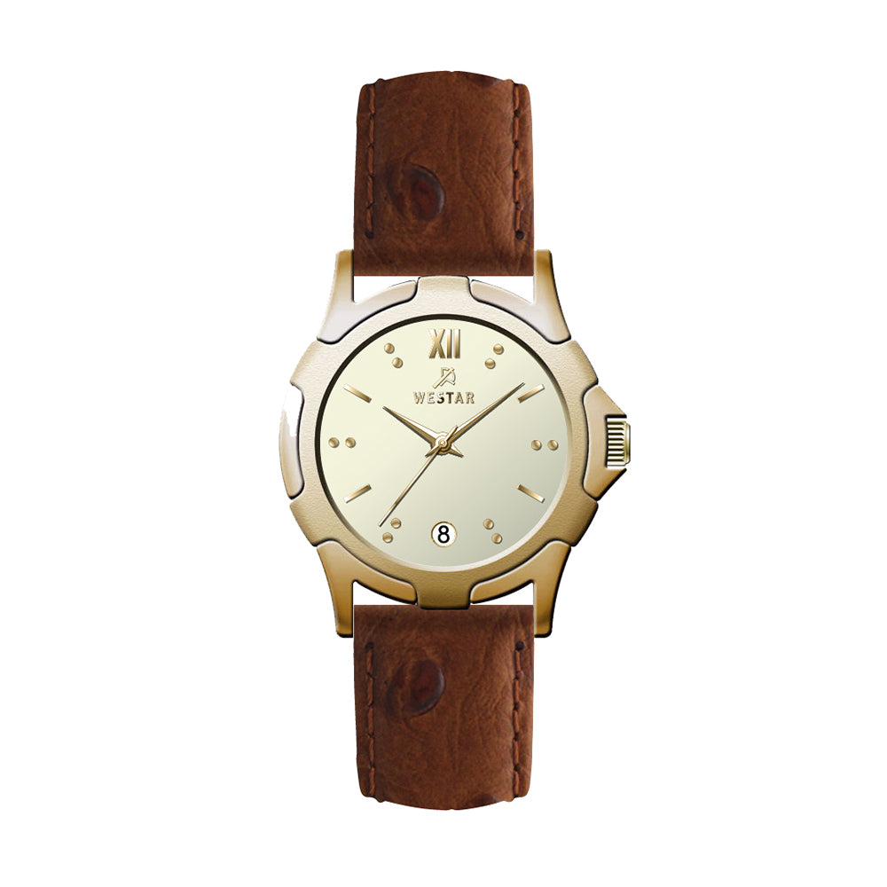 Westar Executive Unisex Watch - Light Champagne Dial - 9964GPN102