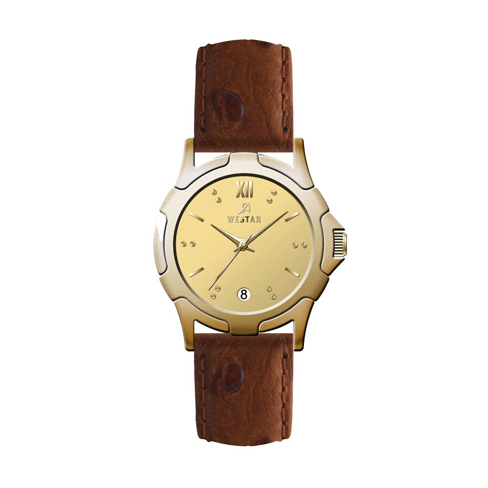 Westar Executive Unisex Watch - Dark Champagne Dial - 9964GPN108
