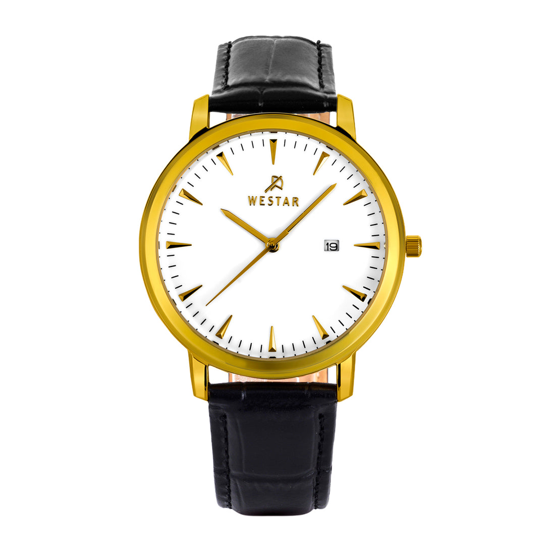 Westar Executive Gents White Dial Quartz Watch - EX0003GPN101