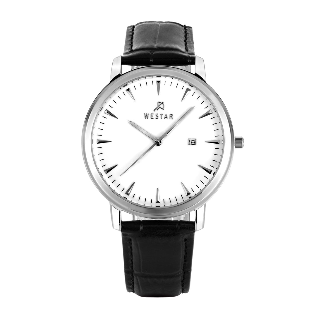 Westar Executive Gents White Dial Quartz Watch - EX0003STN101