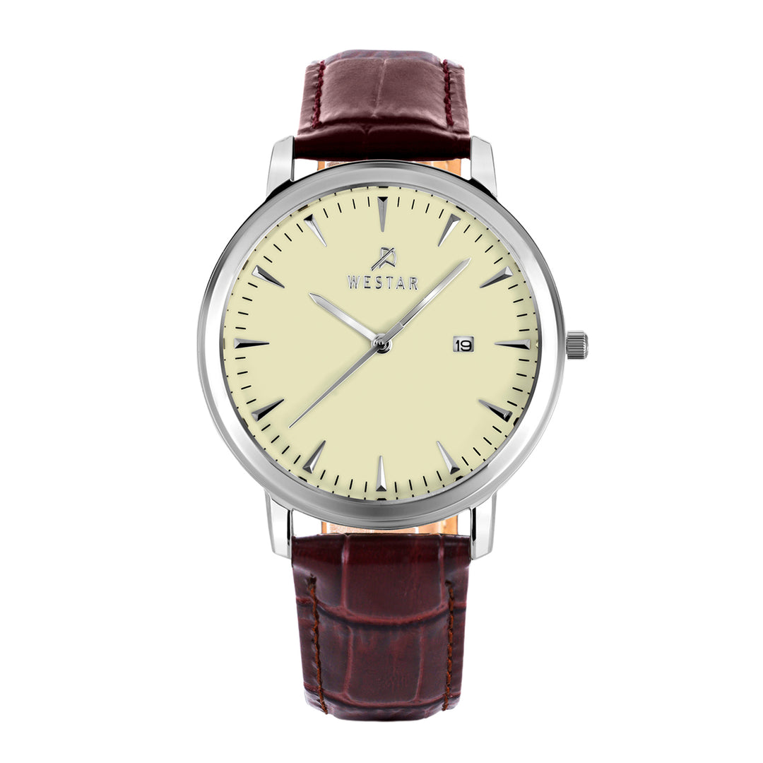 Westar Executive Gents Light Champange Dial Quartz Watch - EX0003STN122