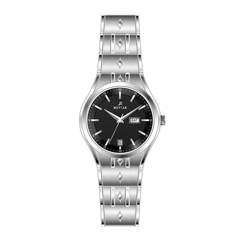 Westar Executive Ladies Black Dial Quartz Watch - EX6575STN103