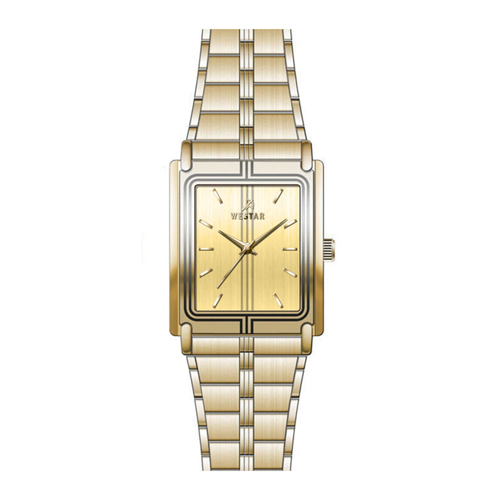 Westar Executive Ladies Dark Champagne Dial Quartz Watch - EX6587GPN108