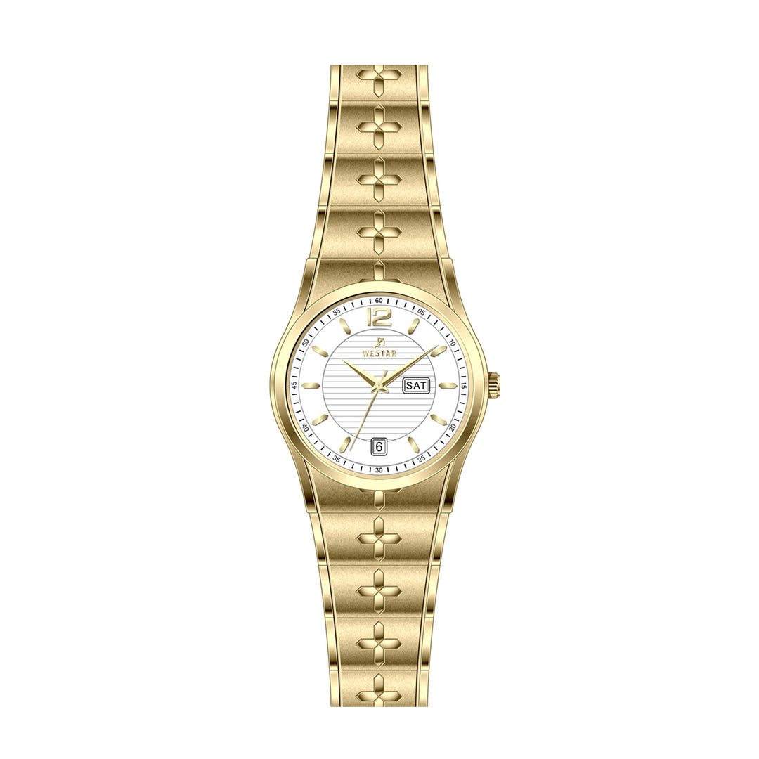 Westar Executive Ladies 25 mm White Dial Quartz Watch - EX6606GPN101