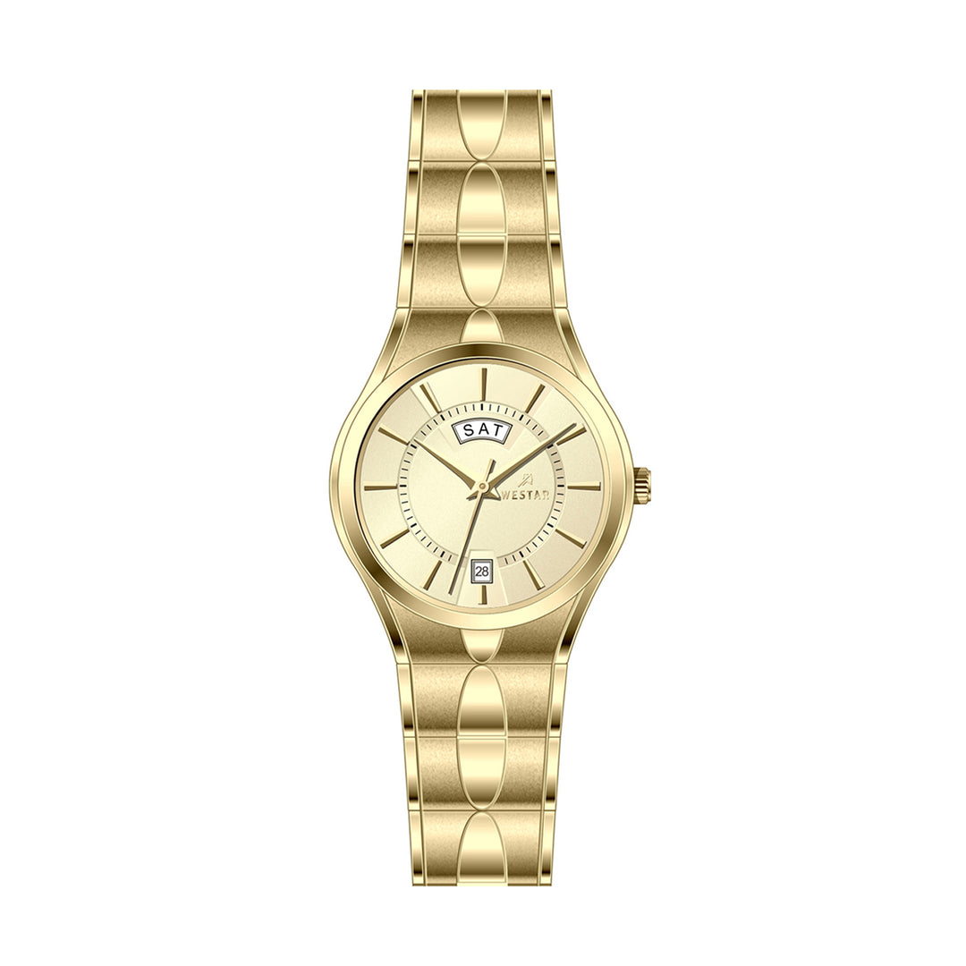 Westar Executive Ladies 25 mm Light Champagne Dial Quartz Watch - EX6613GPN102