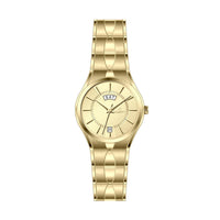 Westar Executive Ladies 25 mm Dark Champagne Dial Quartz Watch - EX6613GPN108