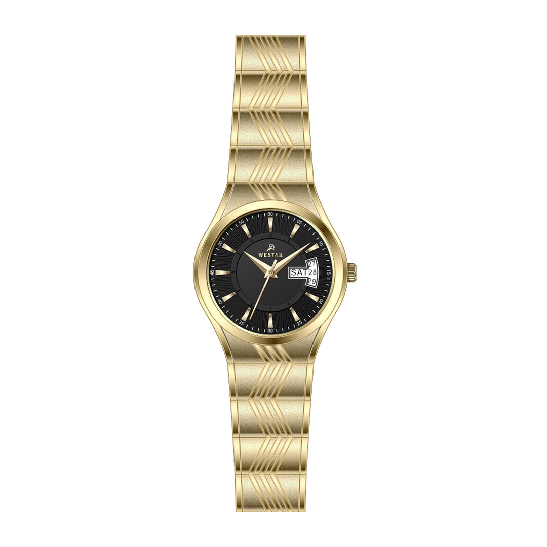 Westar Executive Ladies Black Dial Quartz Watch - EX6616GPN103