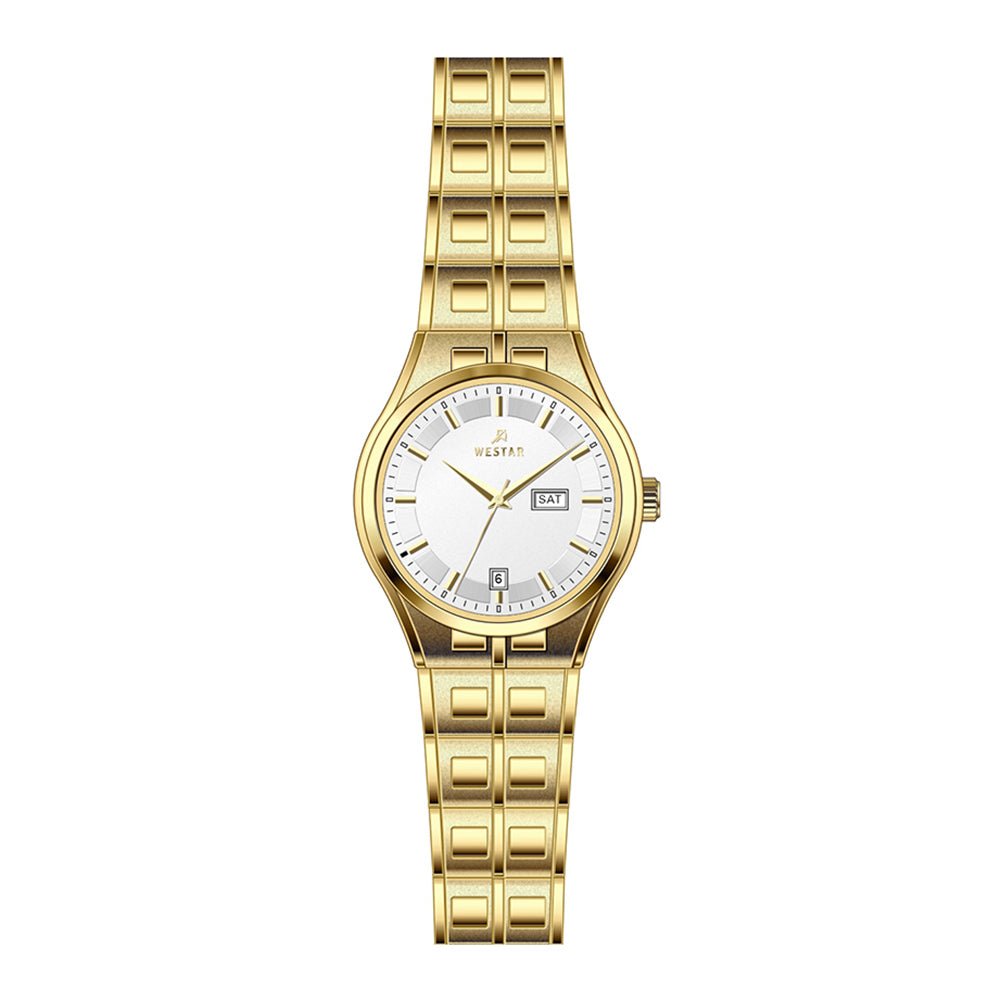 Westar Executive Ladies Silver Dial Quartz Watch - EX6617GPN107