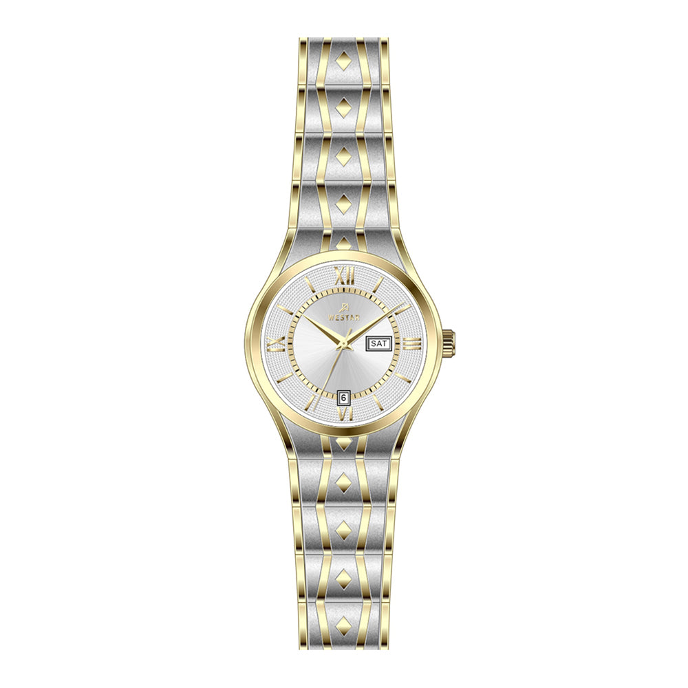 Westar Executive Ladies Silver Dial Quartz Watch - EX6619CBN107