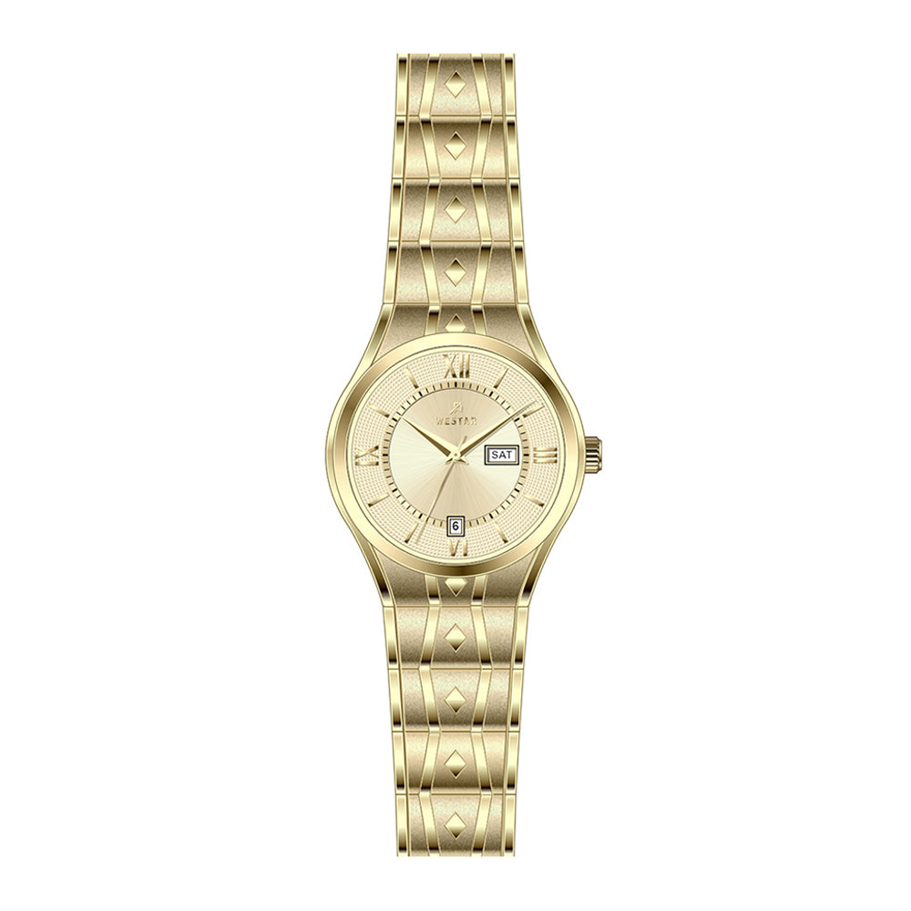 Westar Executive Ladies Light Champange Dial Quartz Watch - EX6619GPN102