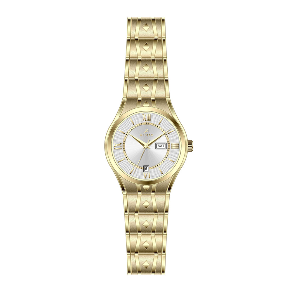 Westar Executive Ladies Silver Dial Quartz Watch - EX6619GPN107