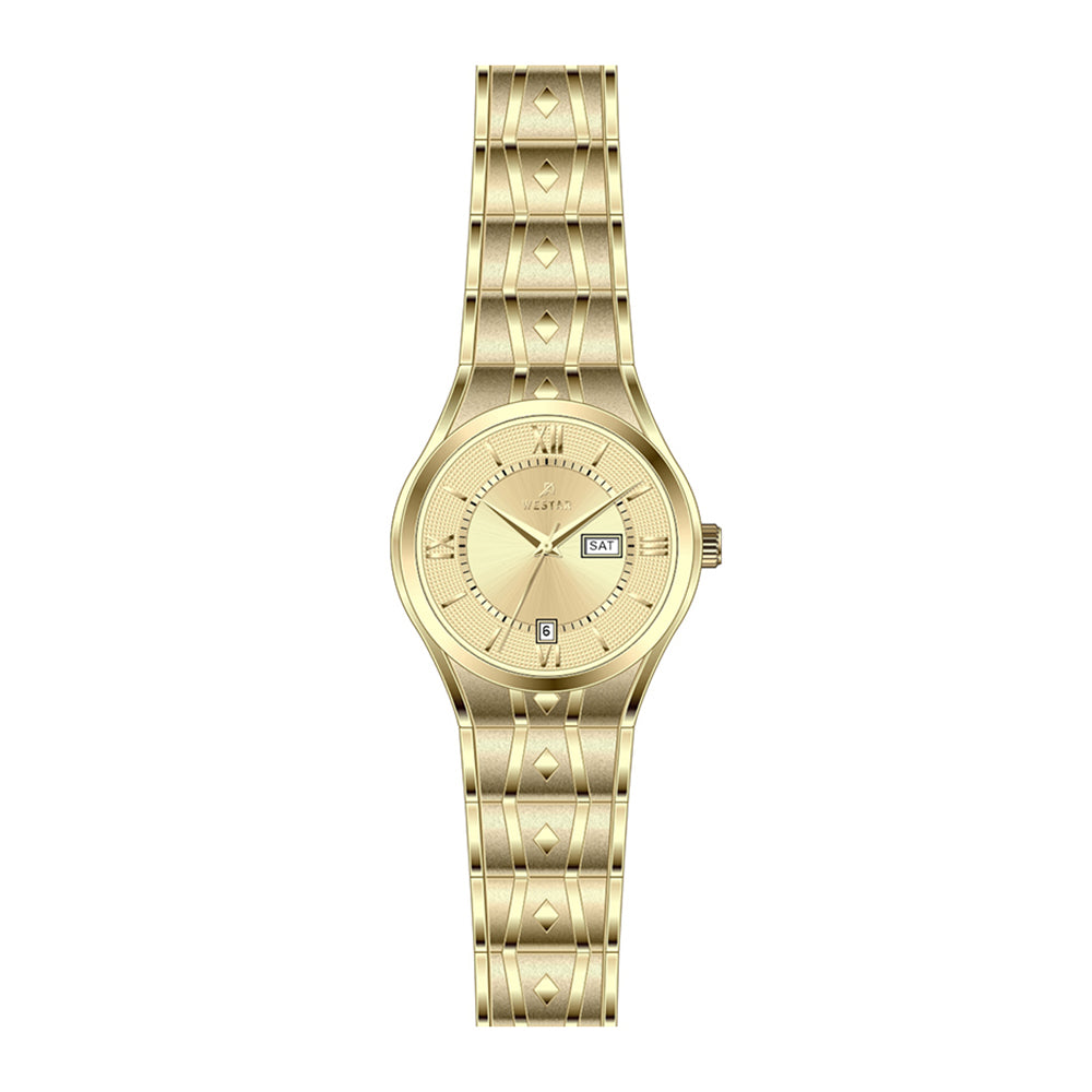 Westar Executive Ladies Dark Champagne Dial Quartz Watch - EX6619GPN108