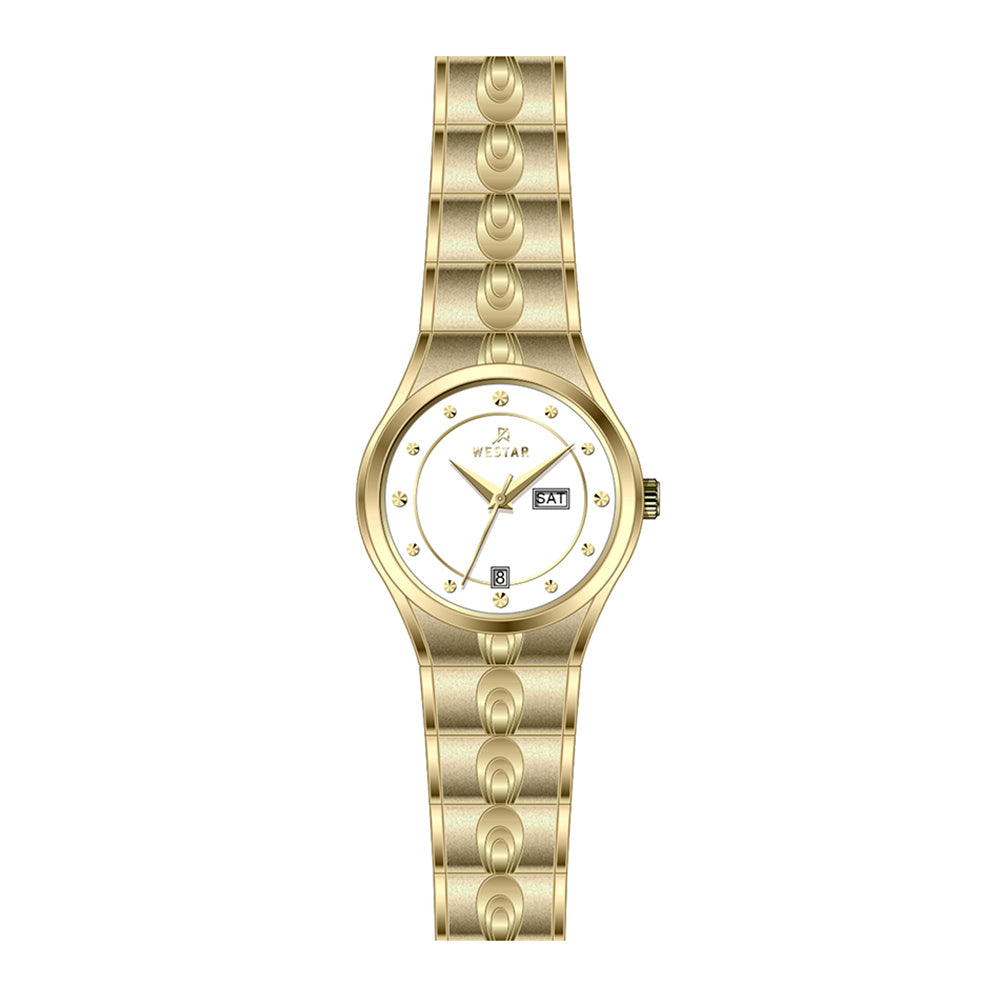 Westar Executive Ladies Silver Dial Quartz Watch - EX6620GPN107