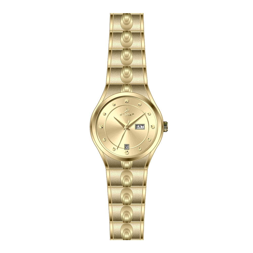 Westar Executive Ladies Dark Champagne Dial Quartz Watch - EX6620GPN108