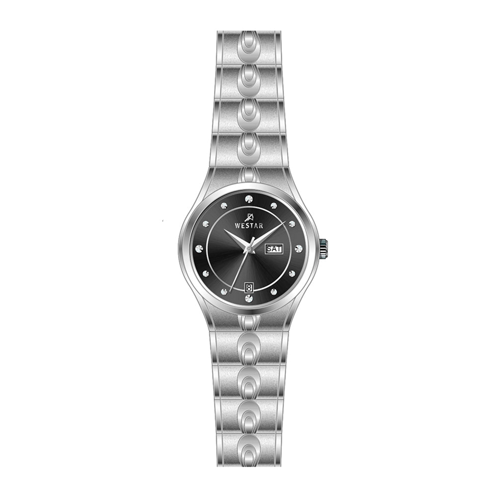 Westar Executive Ladies Black Dial Quartz Watch - EX6620STN103