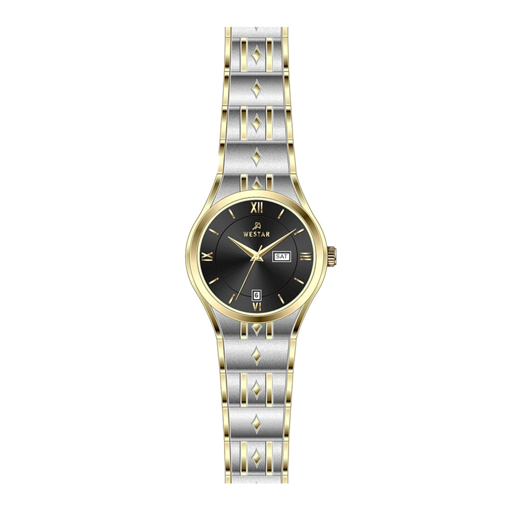Westar Executive Ladies Black Dial Quartz Watch - EX6621CBN103