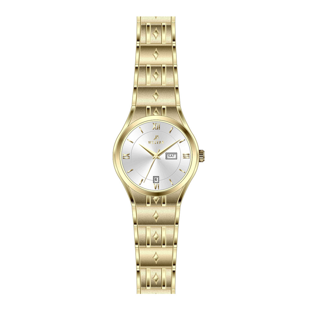 Westar Executive Ladies Silver Dial Quartz Watch - EX6621GPN107
