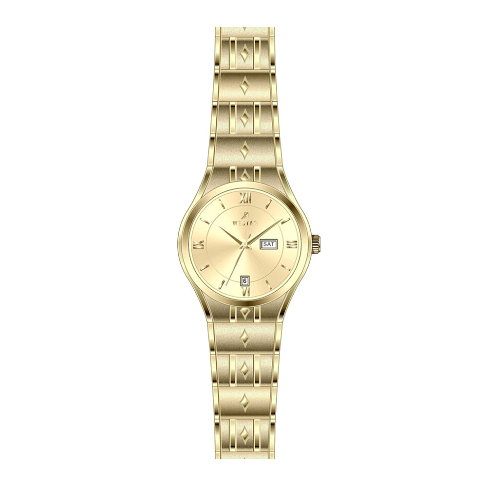 Westar Executive Ladies Dark Champagne Dial Quartz Watch - EX6621GPN108