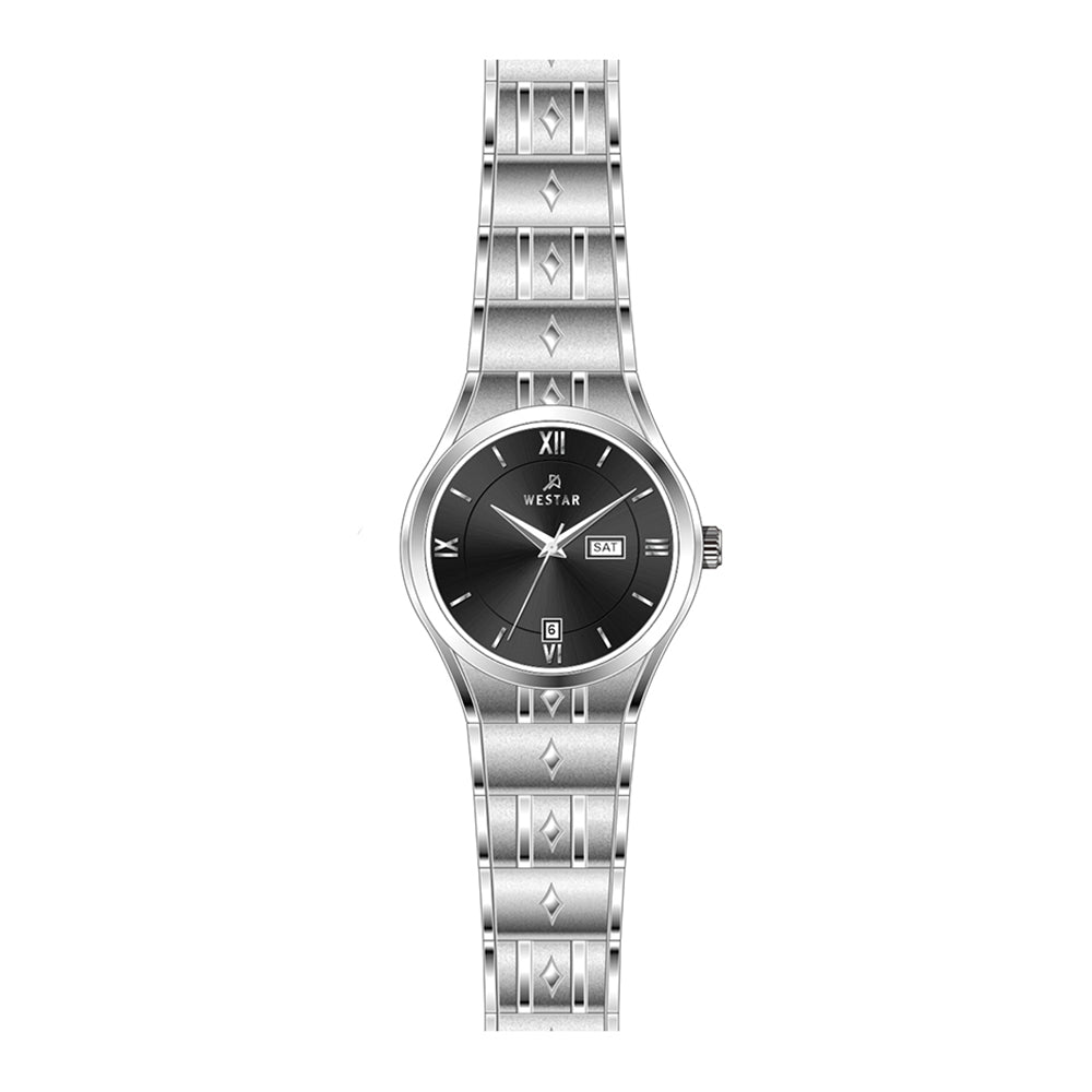 Westar Executive Ladies Black Dial Quartz Watch - EX6621STN103
