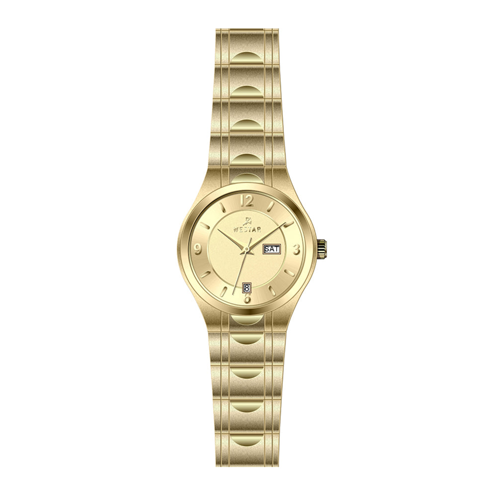 Westar Executive Ladies Dark Champagne Dial Quartz Watch - EX6622GPN108