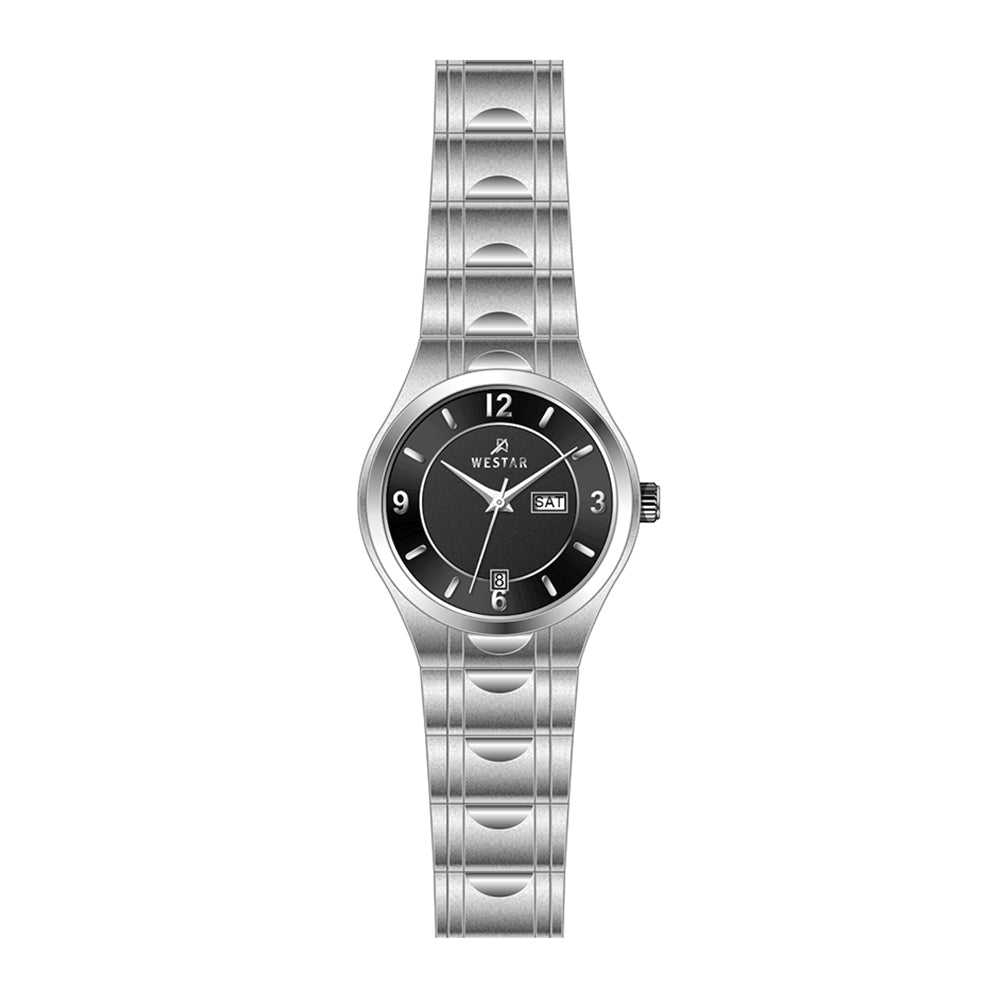 Westar Executive Ladies Black Dial Quartz Watch - EX6622STN103