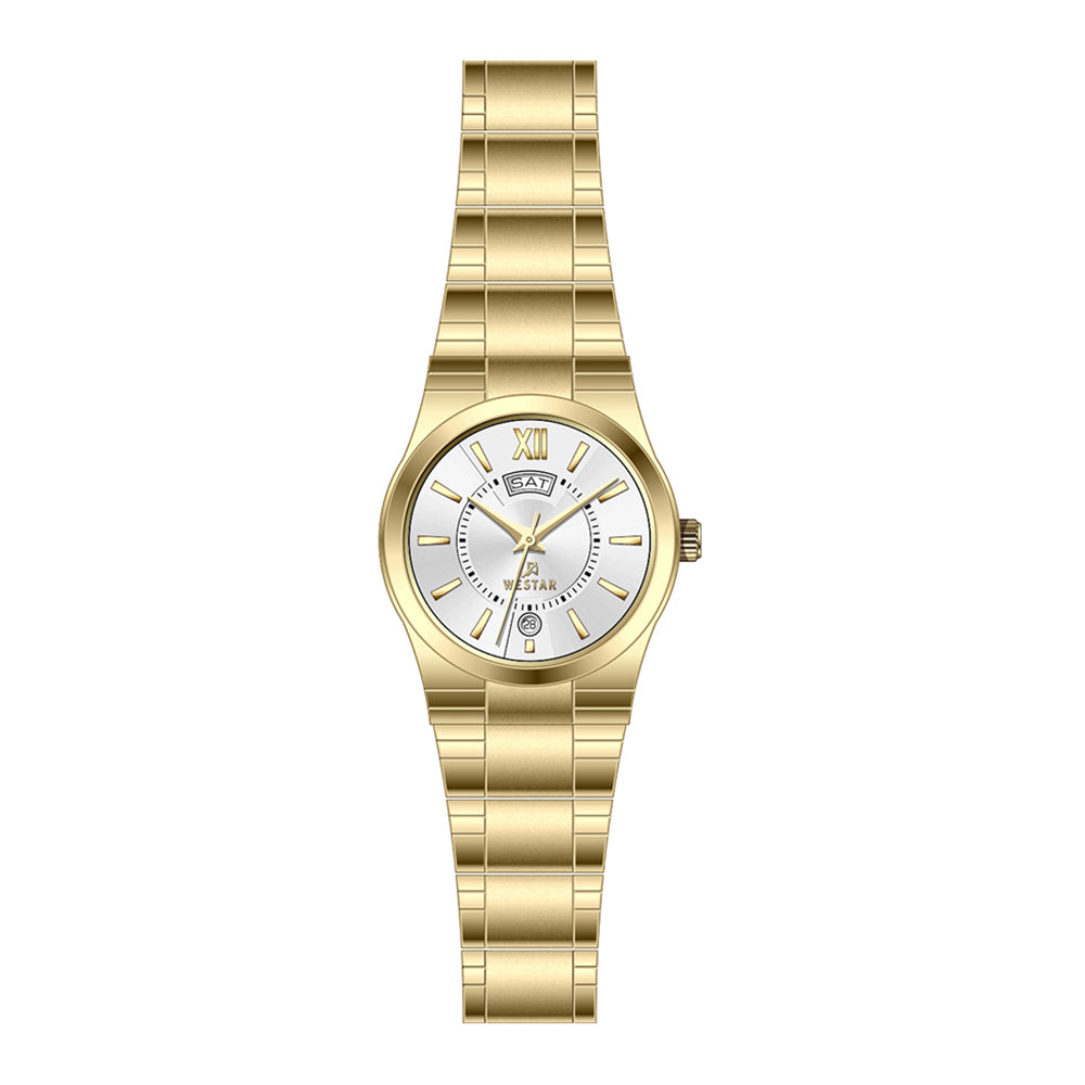 Westar Executive Ladies White Dial Quartz Watch - EX6623GPN101
