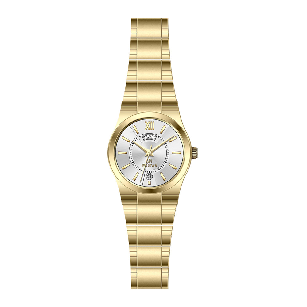 Westar Executive Ladies Silver Dial Quartz Watch - EX6623GPN107