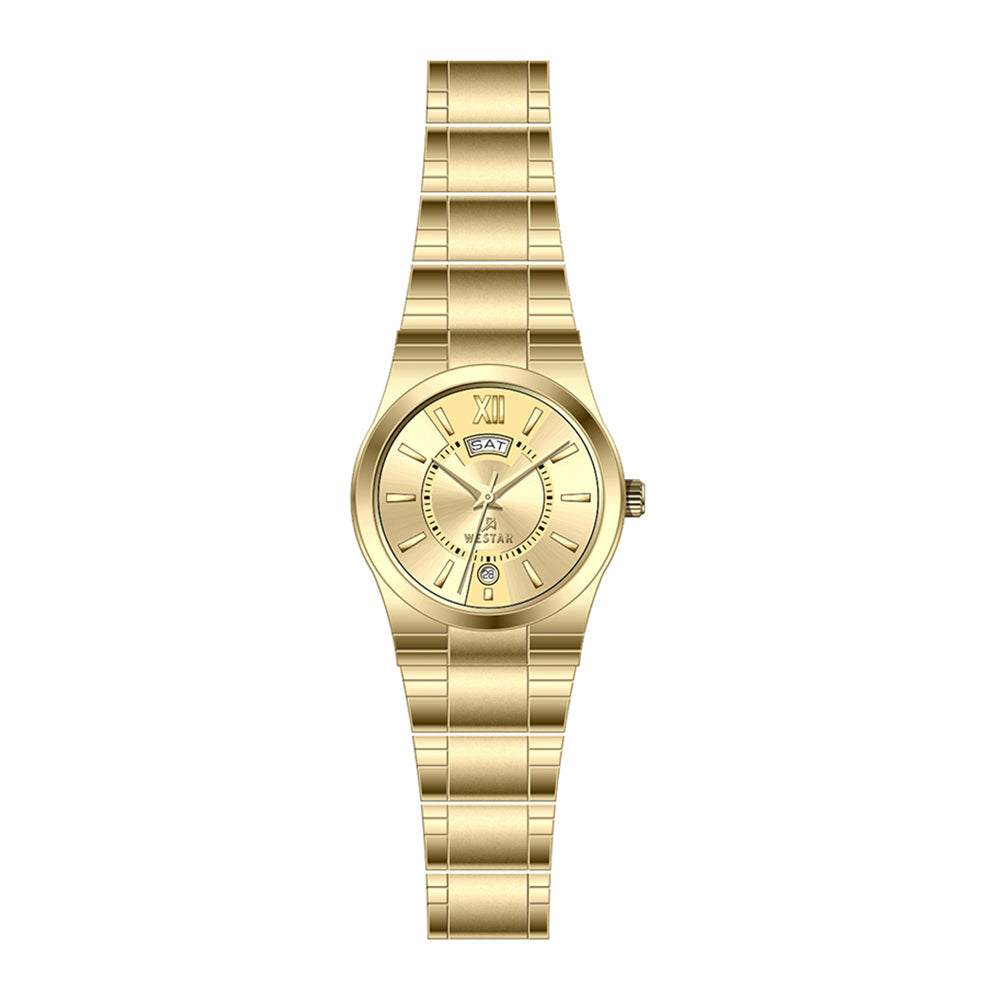 Westar Executive Ladies Dark Champagne Dial Quartz Watch - EX6623GPN108