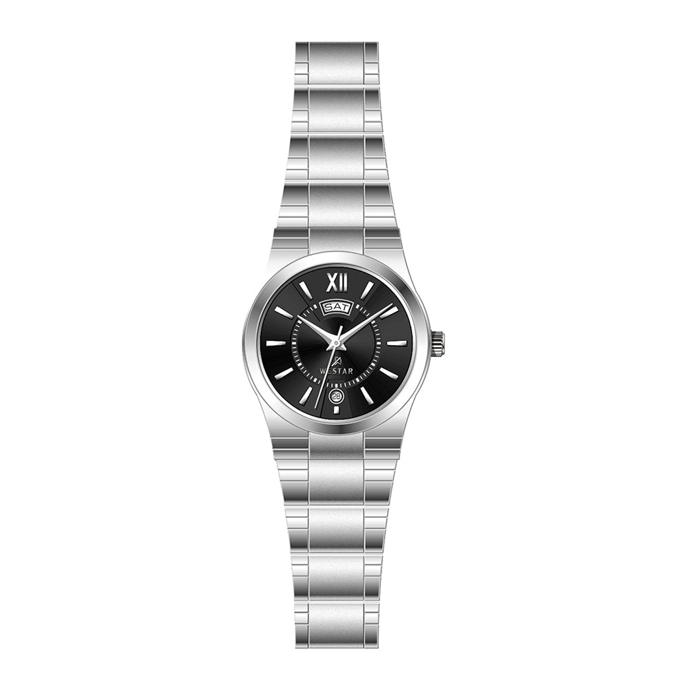 Westar Executive Ladies Black Dial Quartz Watch - EX6623STN103