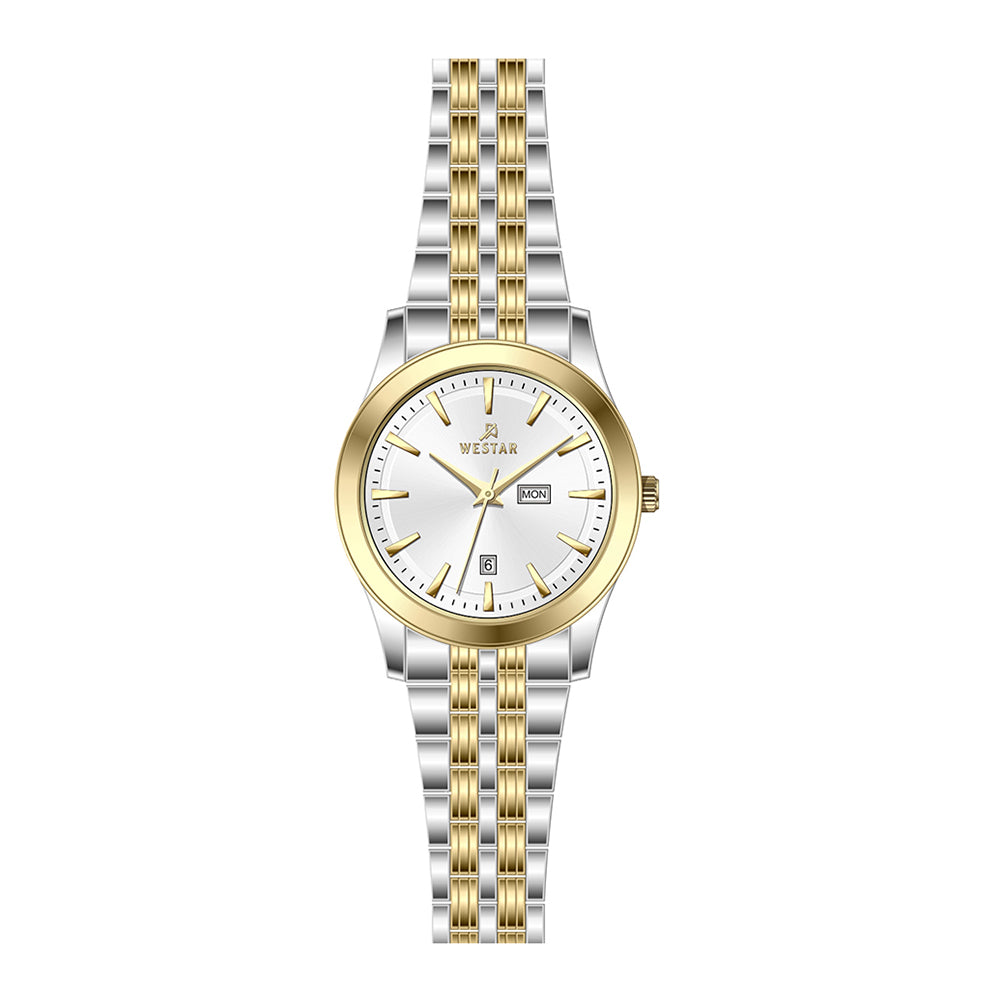 Westar Executive Ladies White Dial Quartz Watch - EX6624CBN101