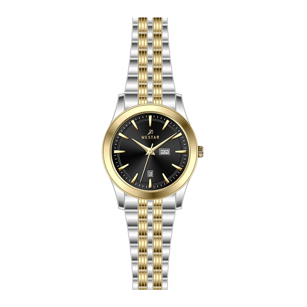 Westar Executive Ladies Black Dial Quartz Watch - EX6624CBN103