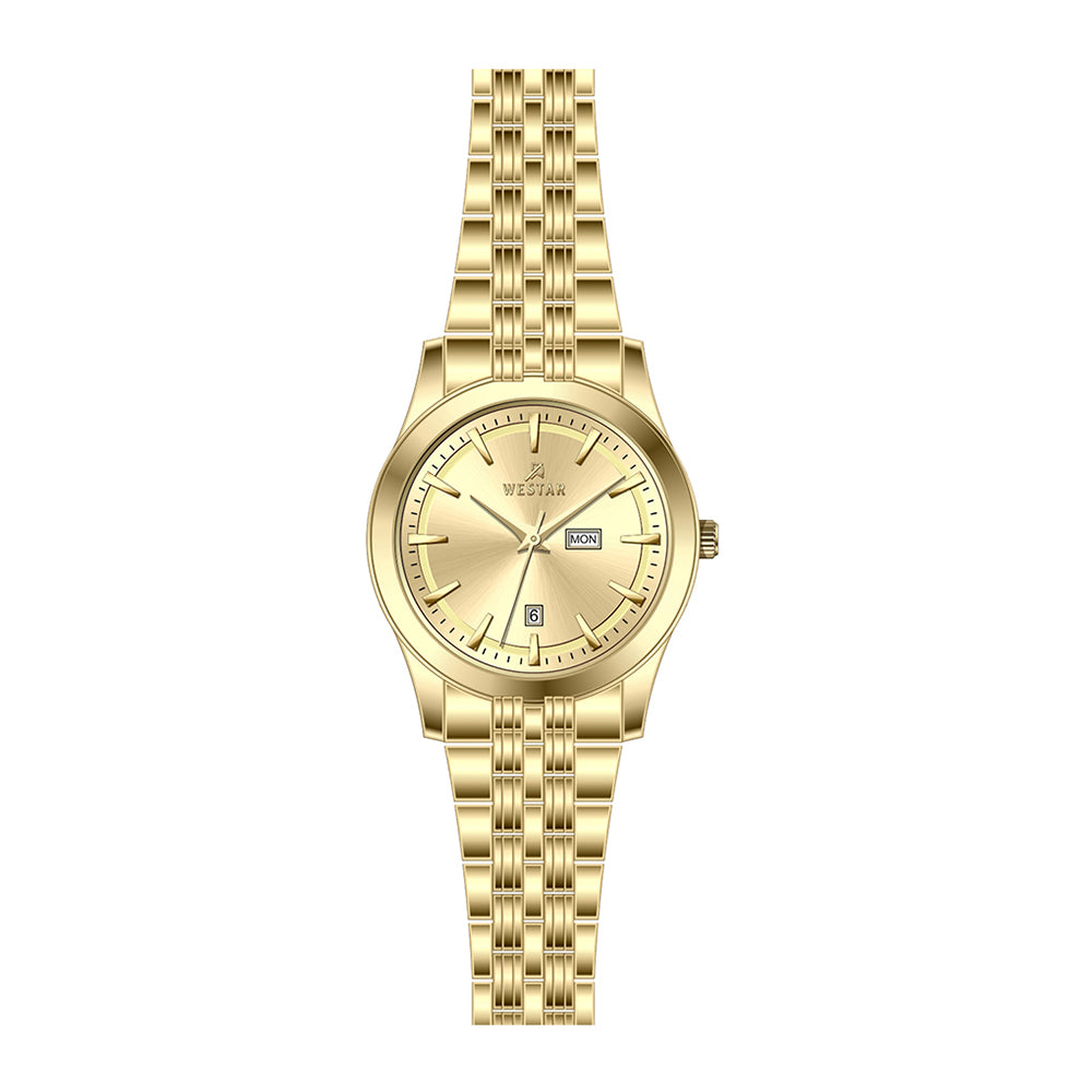 Westar Executive Ladies Dark Champagne Dial Quartz Watch