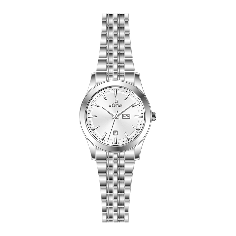 Westar Executive Ladies White Dial Quartz Watch - EX6624STN101
