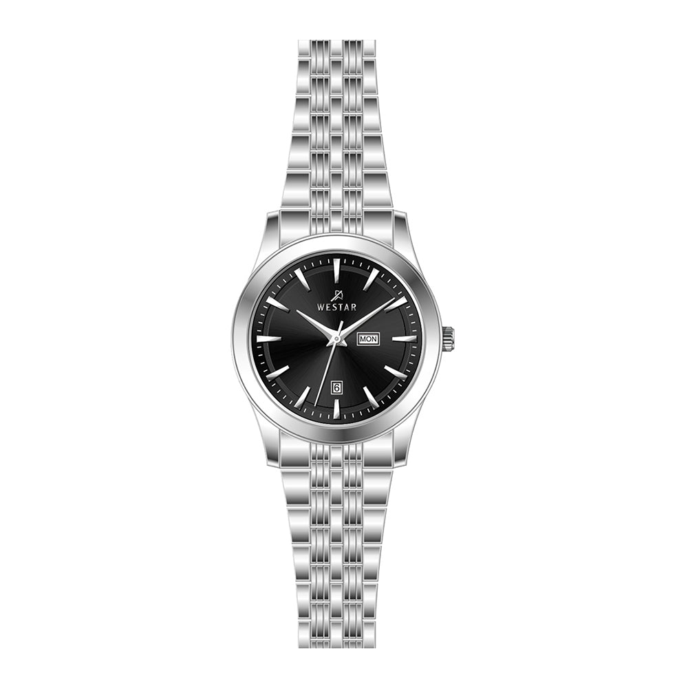 Westar Executive Ladies Black Dial Quartz Watch - EX6624STN103