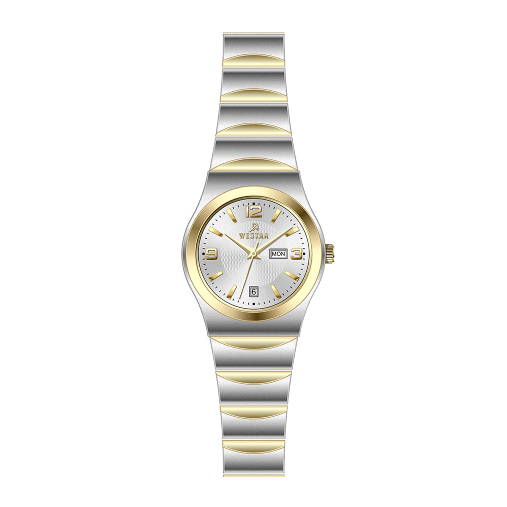 Westar Executive Ladies Silver Dial Quartz Watch - EX6625CBN107