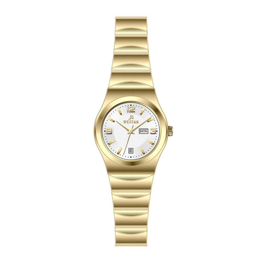 Westar Executive Ladies White Dial Quartz Watch - EX6625GPN101