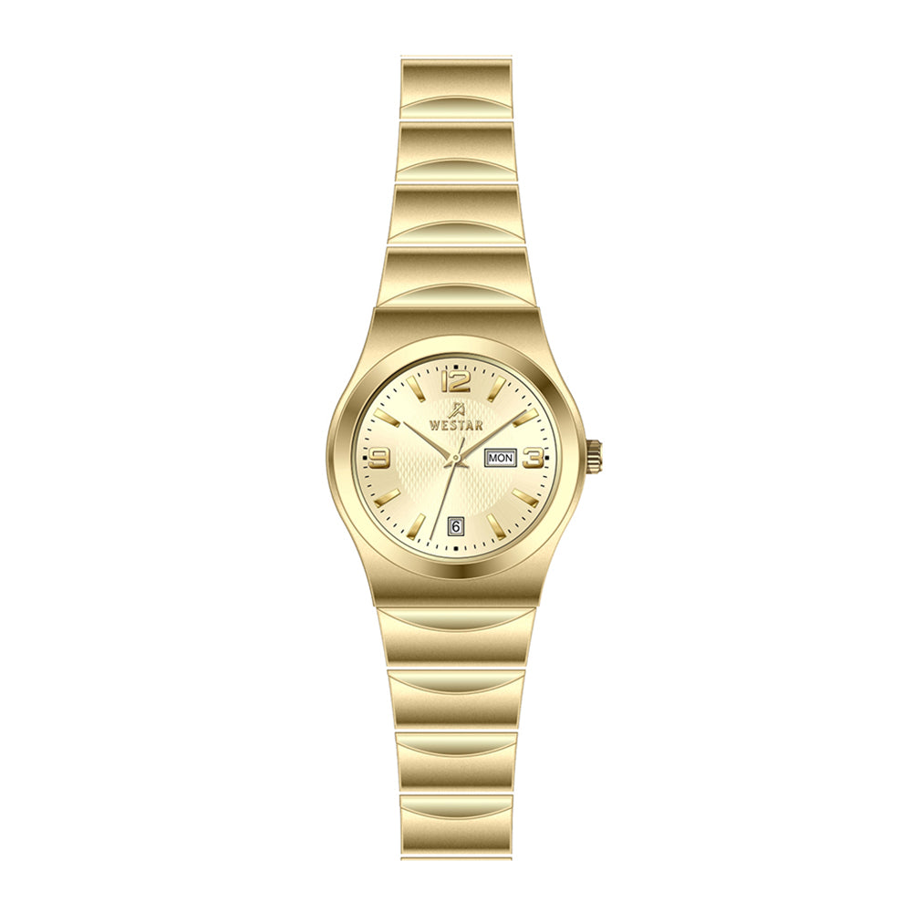 Westar Executive Ladies Light Champange Dial Quartz Watch - EX6625GPN102