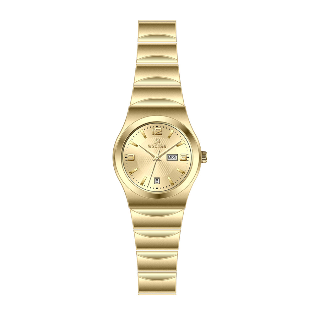 Westar Executive Ladies Dark Champagne Dial Quartz Watch - EX6625GPN108