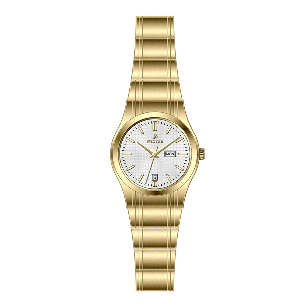 Westar Executive Ladies White Dial Quartz Watch - EX6626GPN101