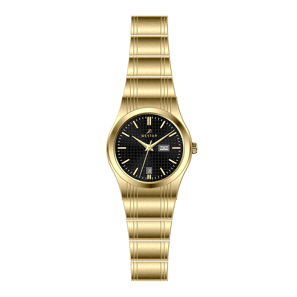 Westar Executive Ladies Black Dial Quartz Watch - EX6626GPN103