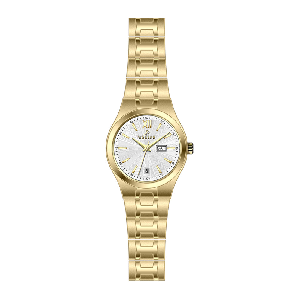 Westar Executive Ladies White Dial Quartz Watch - EX6627GPN101