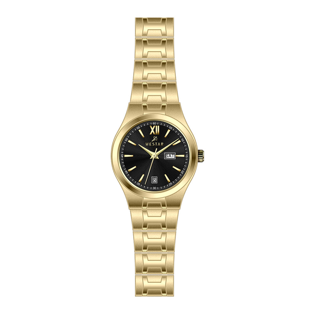 Westar Executive Ladies Black Dial Quartz Watch - EX6627GPN103