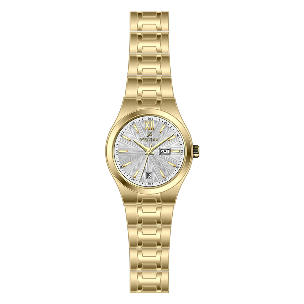 Westar Executive Ladies Silver Dial Quartz Watch - EX6627GPN107