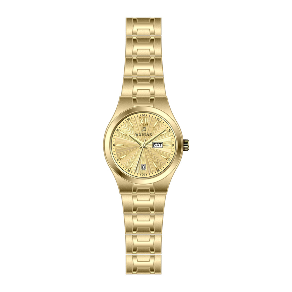 Westar Executive Ladies Dark Champagne Dial Quartz Watch - EX6627GPN108