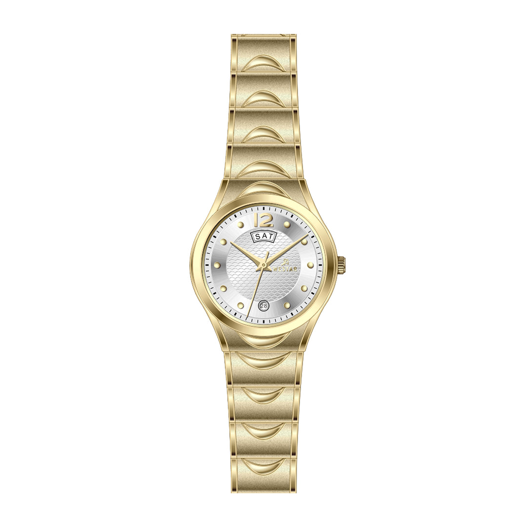 Westar Executive Ladies Silver Dial Quartz Watch - EX6628GPN107