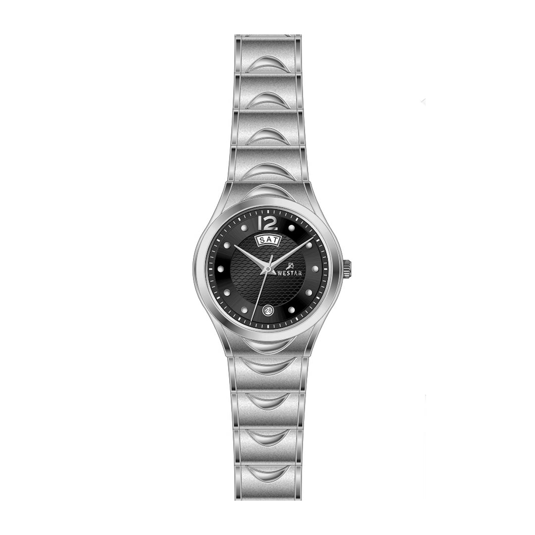 Westar Executive Ladies Black Dial Quartz Watch - EX6628STN103