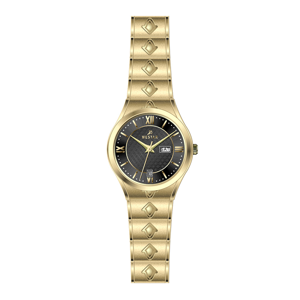 Westar Executive Ladies Black Dial Quartz Watch - EX6629GPN103